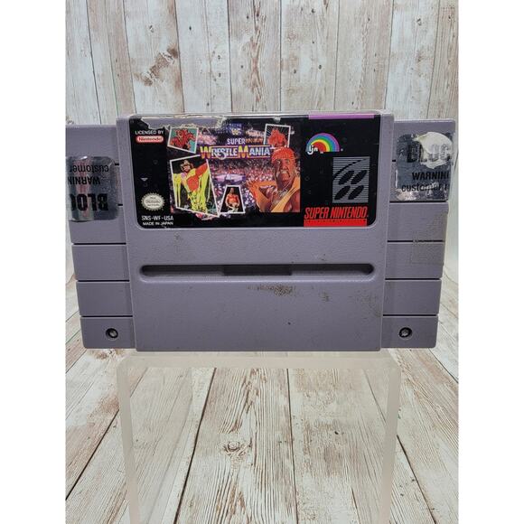 WWF Super WrestleMania SNES, Super Nintendo 1992 - Picture 1 of 3